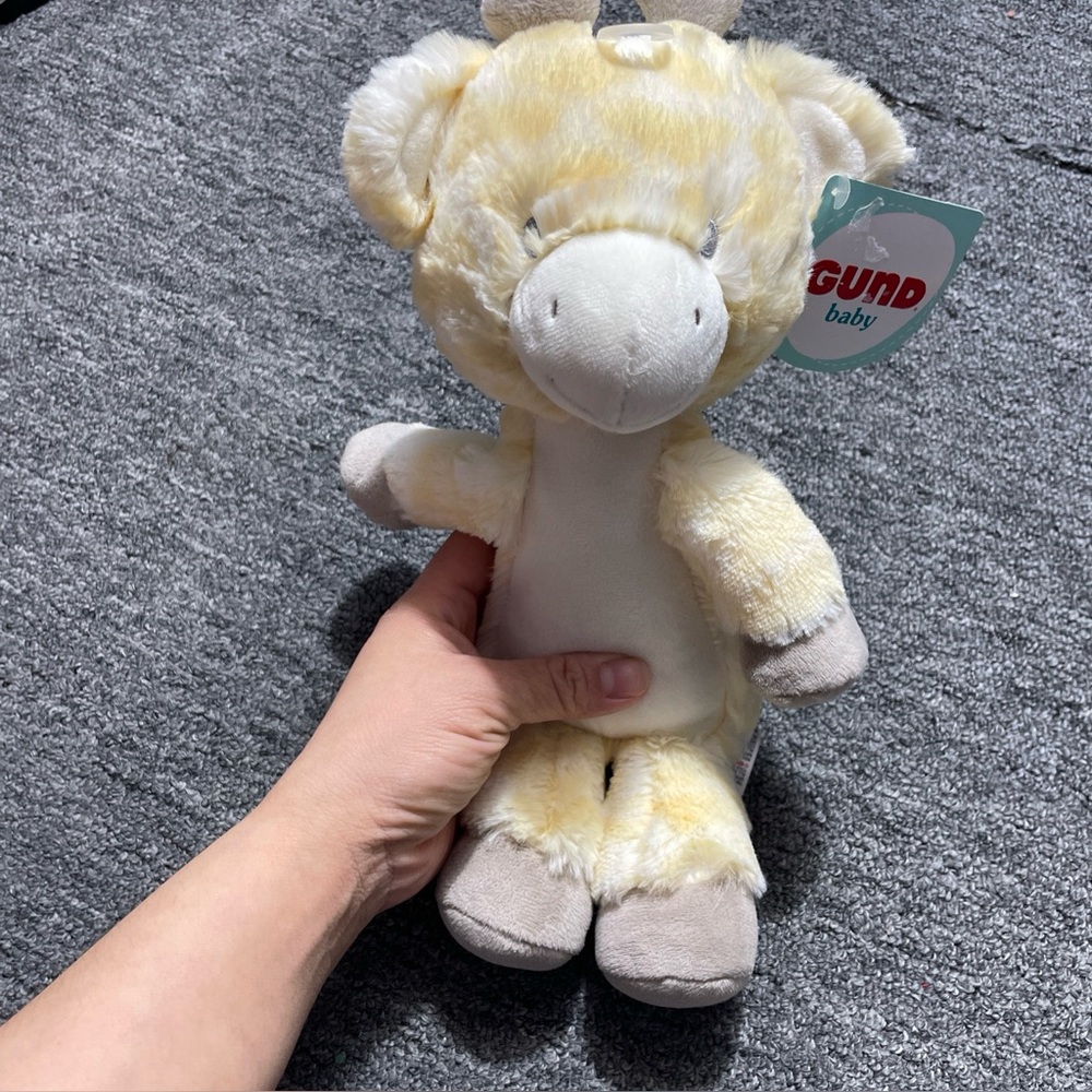 Lil Luvs Giraffe Plush Cream Soft Toy 12" Stuffed Animal Baby Gund #6065329